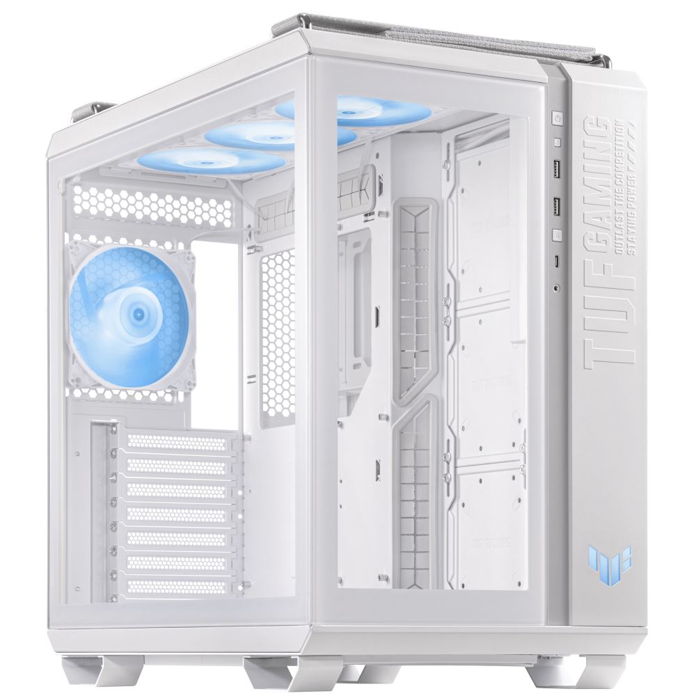ASUS case TUF GAMING GT502 PLUS,  Mid Tower,  průhledná bočnice,  4x 120mm ARGB Fan,  bílá0 