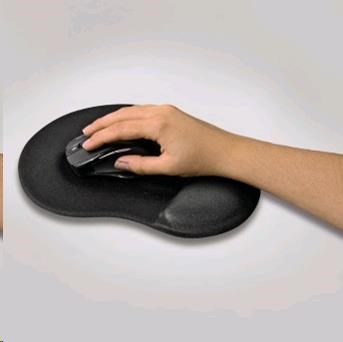 BAZAR - Hama ergonomická gélová podložka pod myš,  čierna - Poškozený obal (Komplet)1 
