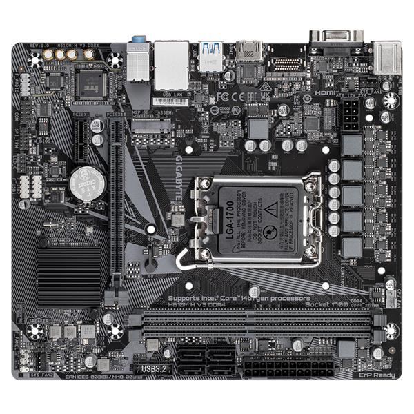 GIGABYTE MB Sc LGA1700 H610M H V3 DDR4,  Intel H610,  2xDDR4,  1xHDMI,  1xVGA,  mATX3 