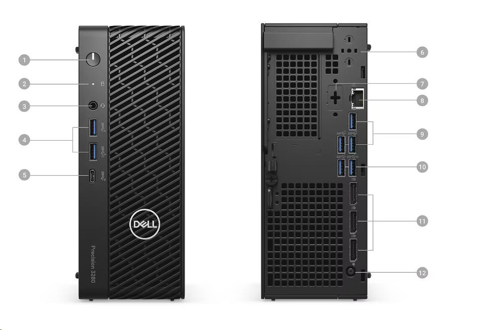 DELL PC Precision 3280 CFF/ TPM/ i7-14700/ 16GB/ 512GB SSD/ Nvidia T1000/ 280W/ vPro/ Kb/ Mouse/ W11 Pro/ 3Y PS NBD4 