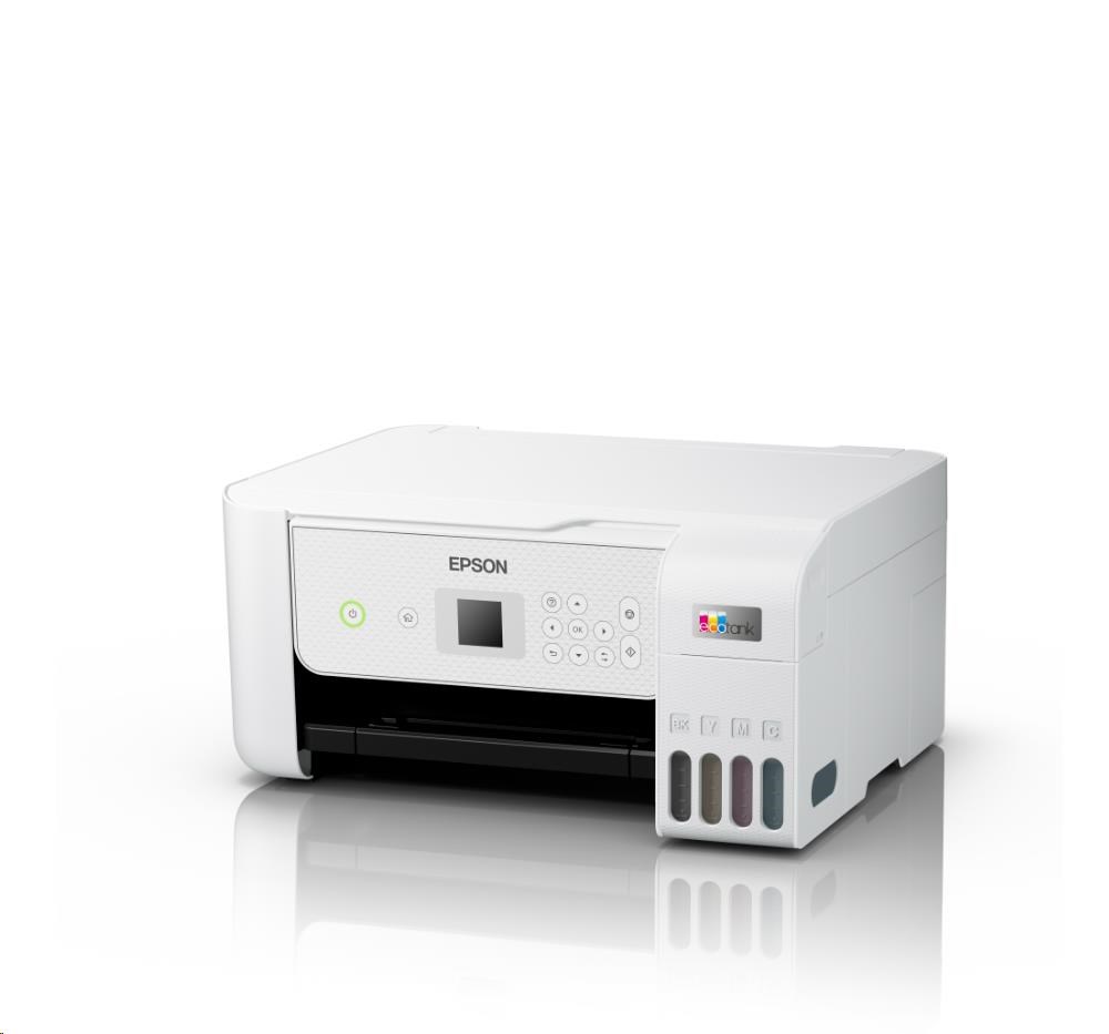 EPSON tiskárna ink EcoTank L3286, 5760x1440dpi, A4, 33ppm, USB, Wi-Fi, sken, bílá0 