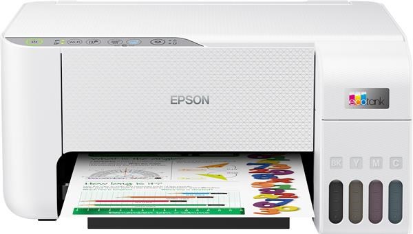 EPSON tiskárna ink EcoTank L3276, 5760x1440dpi, A4, 33ppm, USB, Wi-Fi, bílá1 