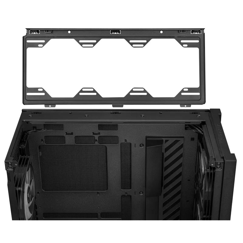 ASUS case TUF GAMING CASE (GT302) TG,  Mid Tower,  4x 140mm ARGB Fan,  černá0 