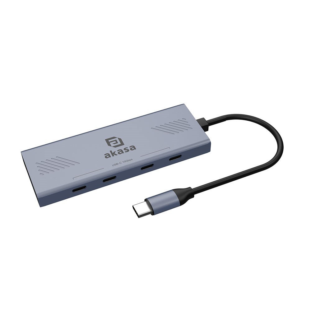 BAZAR AKASA Hub USB-C na 4x USB-C, 10Gbps - ROZBALENO0 