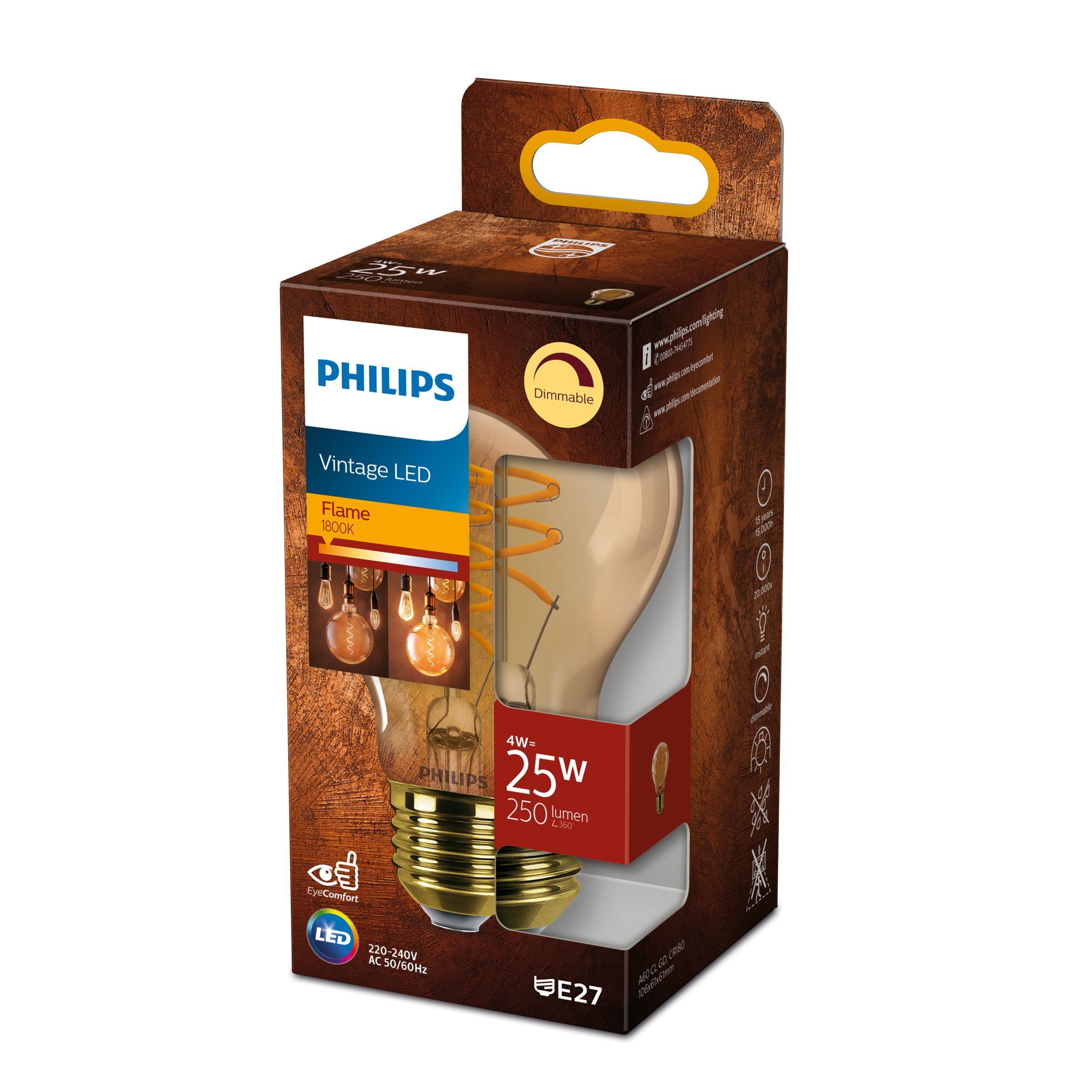 PHILIPS žárovka LED classic 25W A60 E27GOLD SP D RF SRT40 