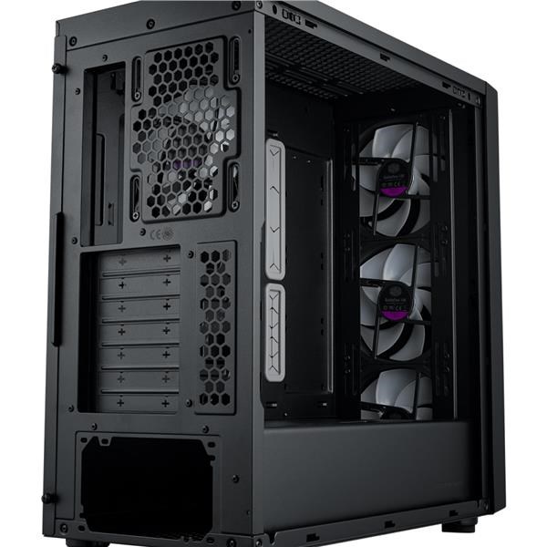 Cooler Master case MasterBox 600,  ATX,  Průhledná bočnice,  3x 140mm ARGB Fan,  1x 120mm ARGB Fan,  ARGB Hub,  Černá3 
