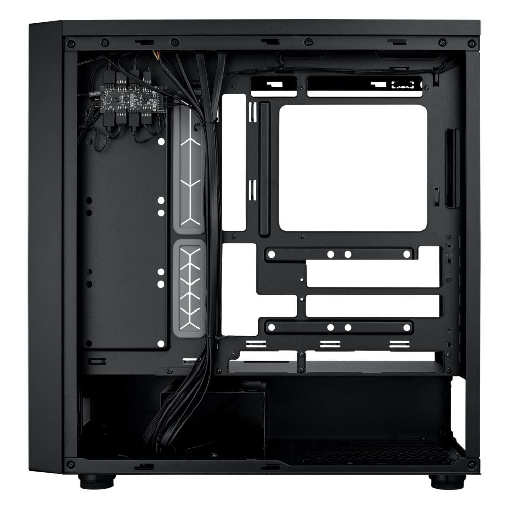 Cooler Master case MasterBox 600,  ATX,  Průhledná bočnice,  3x 140mm ARGB Fan,  1x 120mm ARGB Fan,  ARGB Hub,  Černá4 