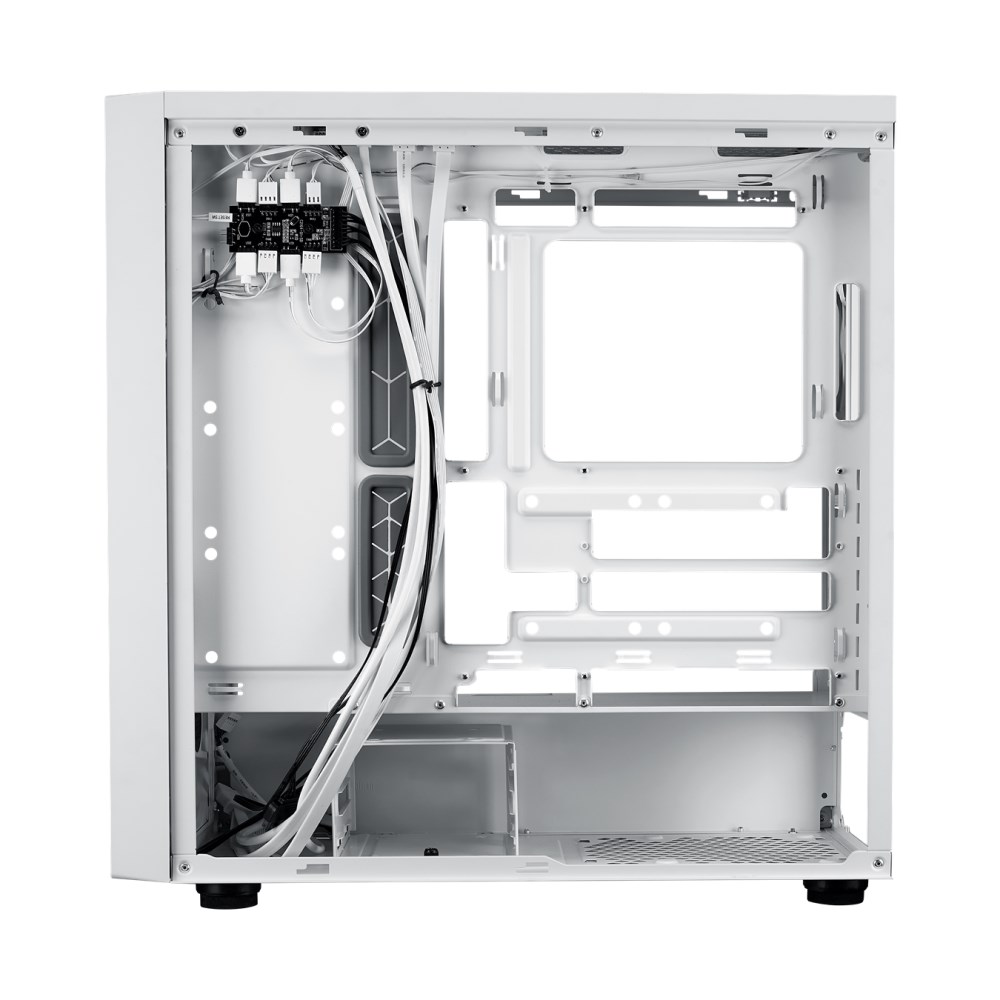 Cooler Master case MasterBox 600,  ATX,  Průhledná bočnice,  3x 140mm ARGB Fan,  1x 120mm ARGB Fan,  ARGB Hub,  Bílá3 