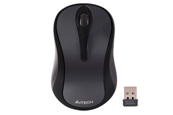 A4tech Myš G3-280N,  V-Track,  bezdrátová optická myš,  1200 DPI,  2.4GHz,  Šedá0 