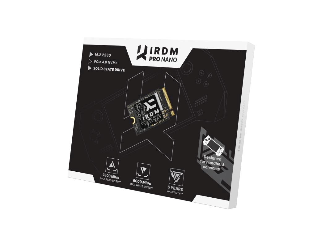 GOODRAM SSD IRDM PRO NANO 1TB PCIe 4X4 M.2 2230 RETAIL3 