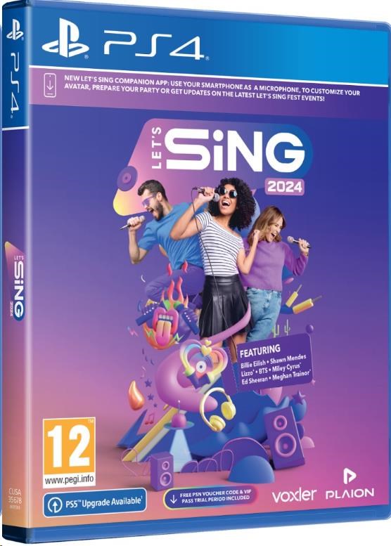 PS4 hra Let’s Sing 2024 (bez mikrofonů)0 