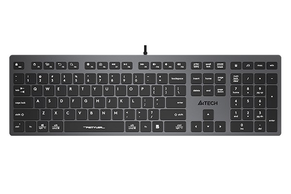 A4tech Klávesnice FX50,  kancelářská klávesnice,  membránová,  bezdrátová,  CZ/ SK,  Šedá0 
