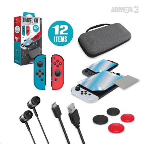 Armor3 Nintendo Switch/ OLED Travel Kit0 