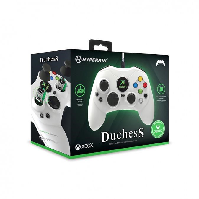 Hyperkin Duchess Wired Controller for Xbox Series|One/ Win 11|10 (White) Licensed by Xbox1 
