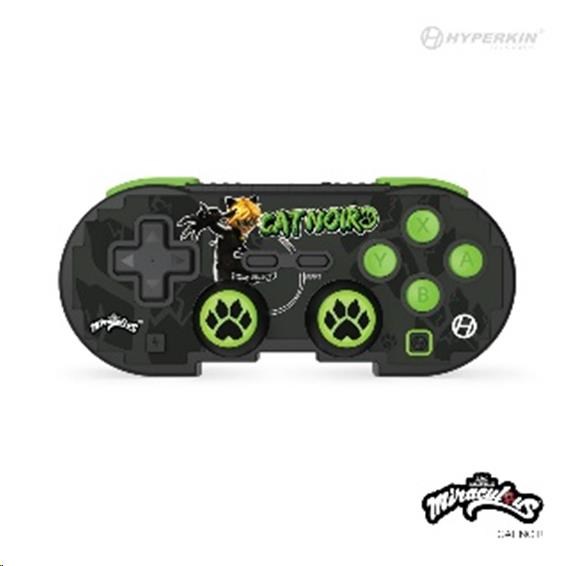 Hyperkin Pixel Art Miraculous Bluetooth Controller for Nintendo Switch/ PC/ Mac/ Android (Cat Noir)0 