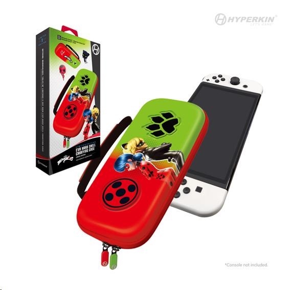 Hyperkin Miraculous EVA Hard Shell Carrying Case for Nintendo Switch/OLED/Lite (Bug & Cat)0 