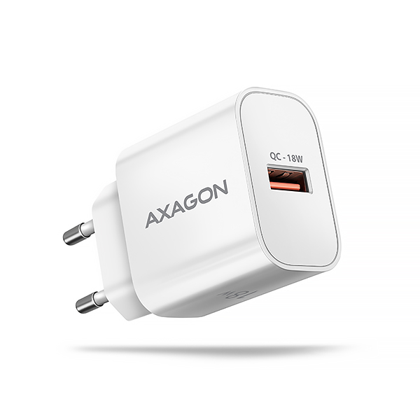 AXAGON ACU-QC18W, nabíjačka do siete 18W, 1x port USB-A, QC3.0/AFC/Apple, biela0 