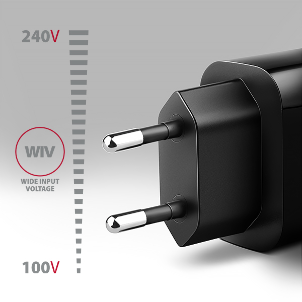 AXAGON ACU-QC18,  nabíjačka do siete 18W,  1x port USB-A,  QC3.0/ AFC/ Apple,  čierna2 