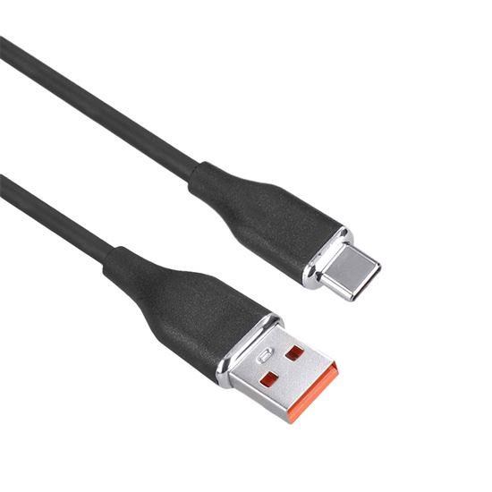 Solight USB-C kabel, USB 2.0 A konektor - USB-C 3.1 konektor, silikon, 1m1 