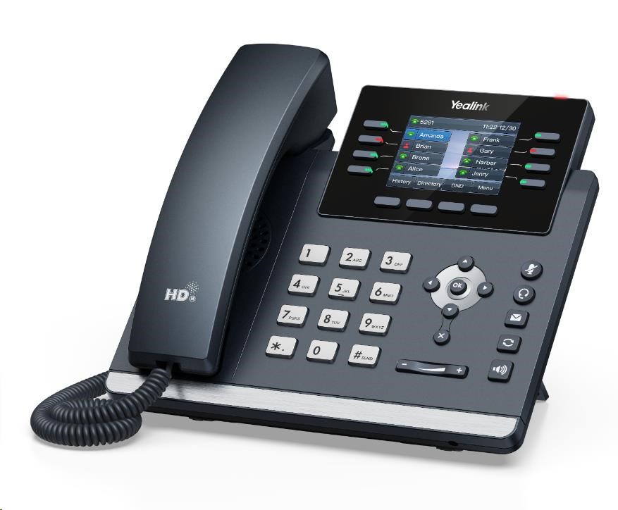 Yealink SIP-T44U SIP telefon,  320x240,  grafický 2, 8