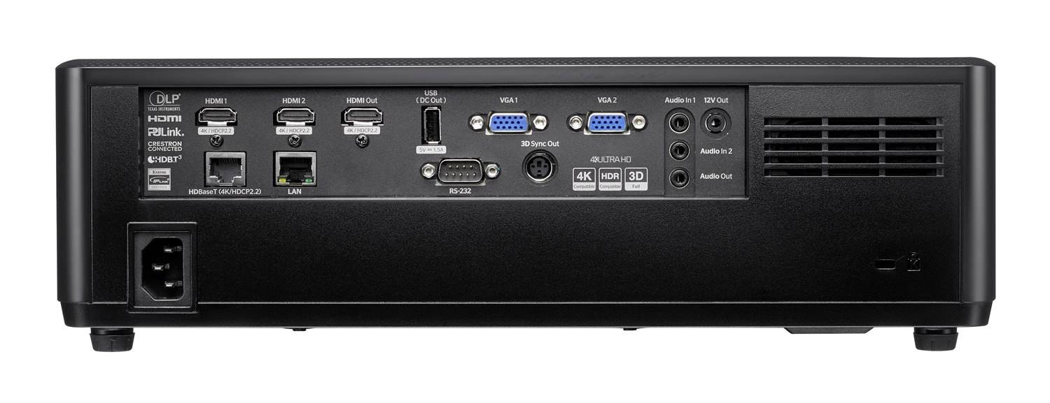 Optoma projektor ZK608TST (DLP, Laser, 3840x2160, 6000 ANSI, 2xHDMI, 2xVGA, RS232, USB-A, RJ45, repro 2x15W)4 