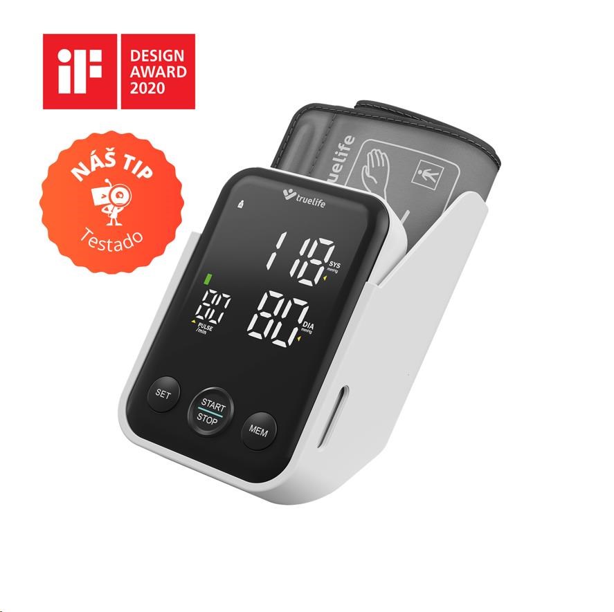 BAZAR - TrueLife Pulse B-Vision - tonometr/ měřič krevního tlaku - Rozbaleno (Komplet)0 