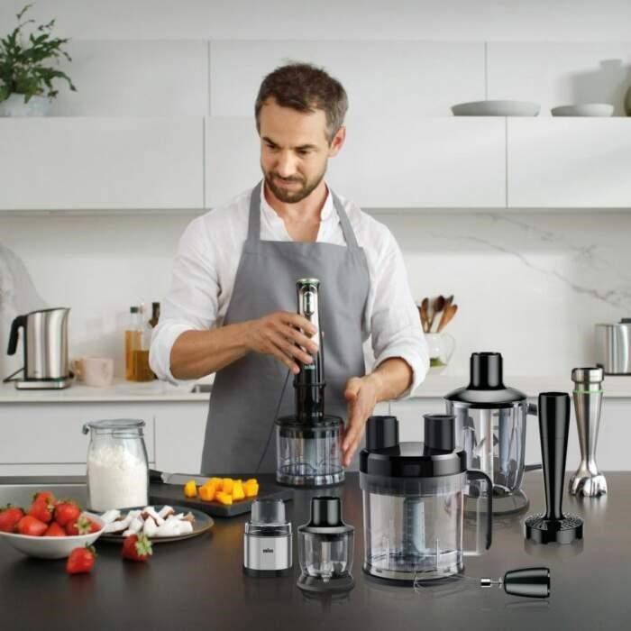 Braun MultiQuick 9 MQ9135XI tyčový mixér,  1200 W,  ActiveBlade,  plynulá regulace rychlostí,  SmartSpeed13 