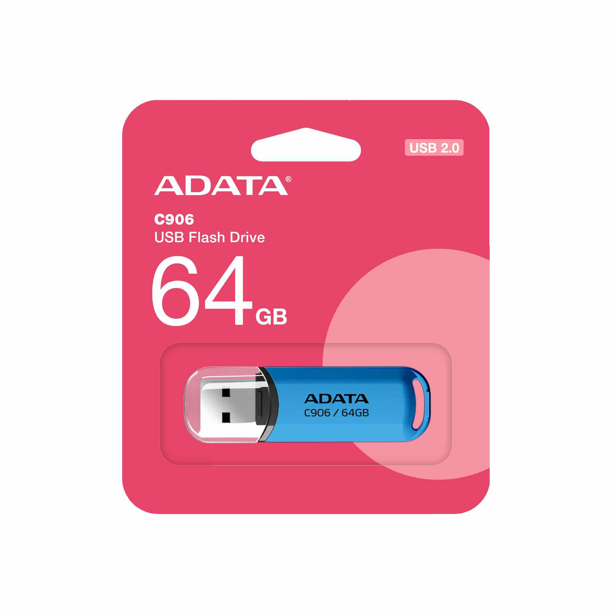 ADATA Flash Disk 64GB C906,  USB 2.0,  modrá1 