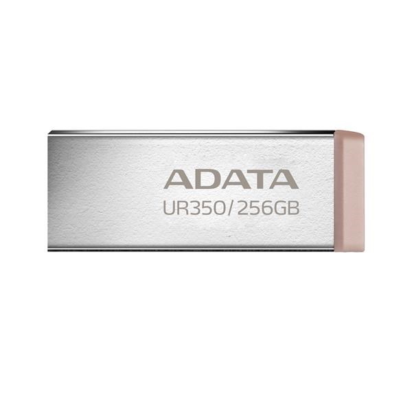 ADATA Flash Disk 256GB UR350,  USB 3.2,  stříbrno-hnědá0 