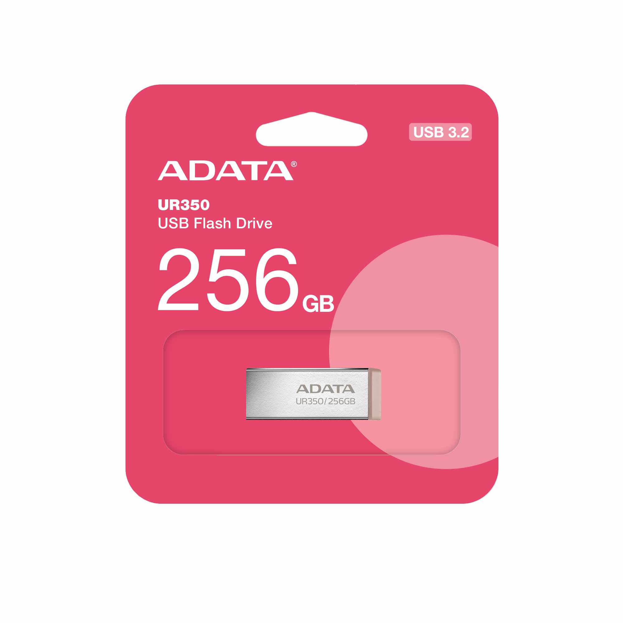 ADATA Flash Disk 256GB UR350,  USB 3.2,  stříbrno-hnědá4 