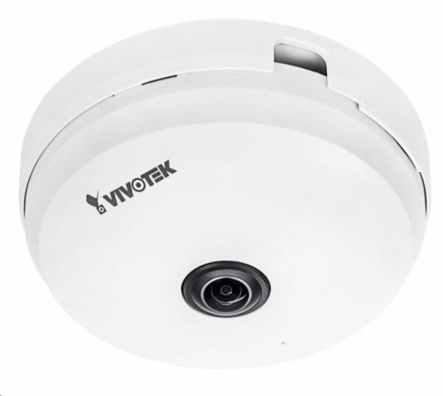 Vivotek FE9180-H-V2, 3.6 Mpix, 15sn s, obj. 1.16mm (360°), DI DO, Mic.in, PoE, WDR Pro 87dB, MicroSDXC, 3DNR, vnitřní0 