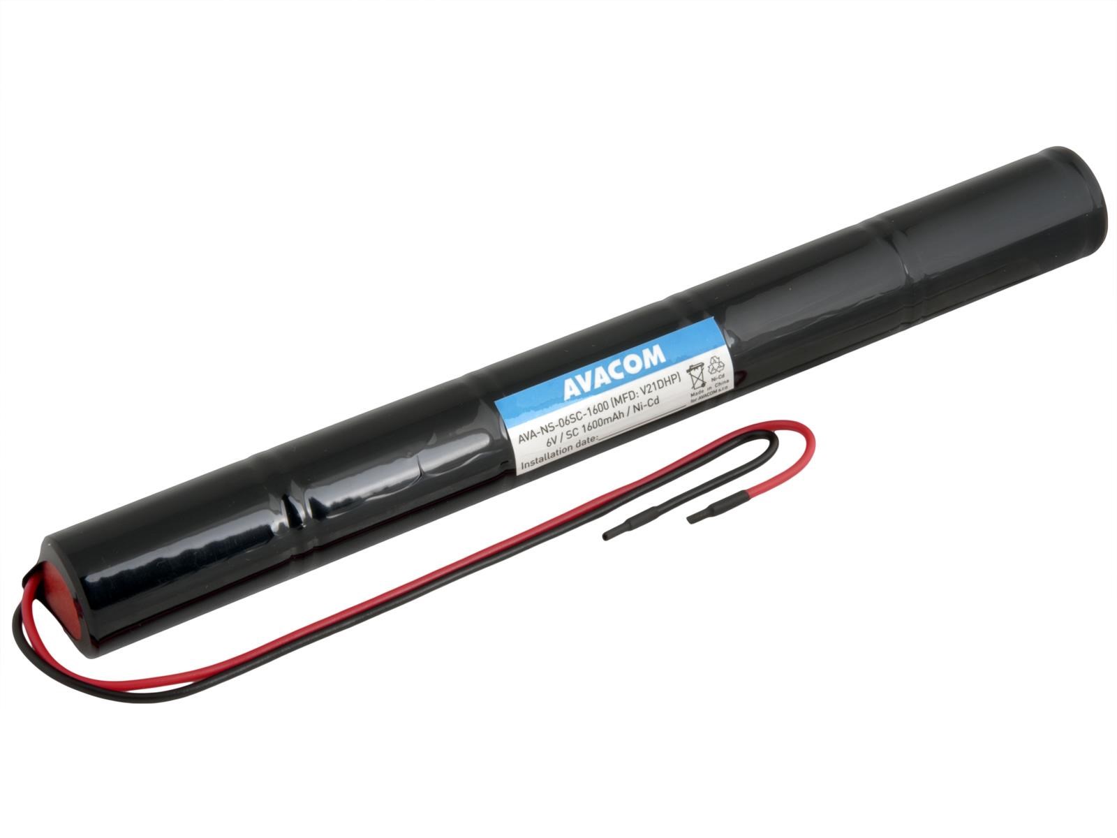 AVACOM baterie pro nouzová světla AVACOM Ni-Cd 6V 1600mAh vysokoteplotní0 