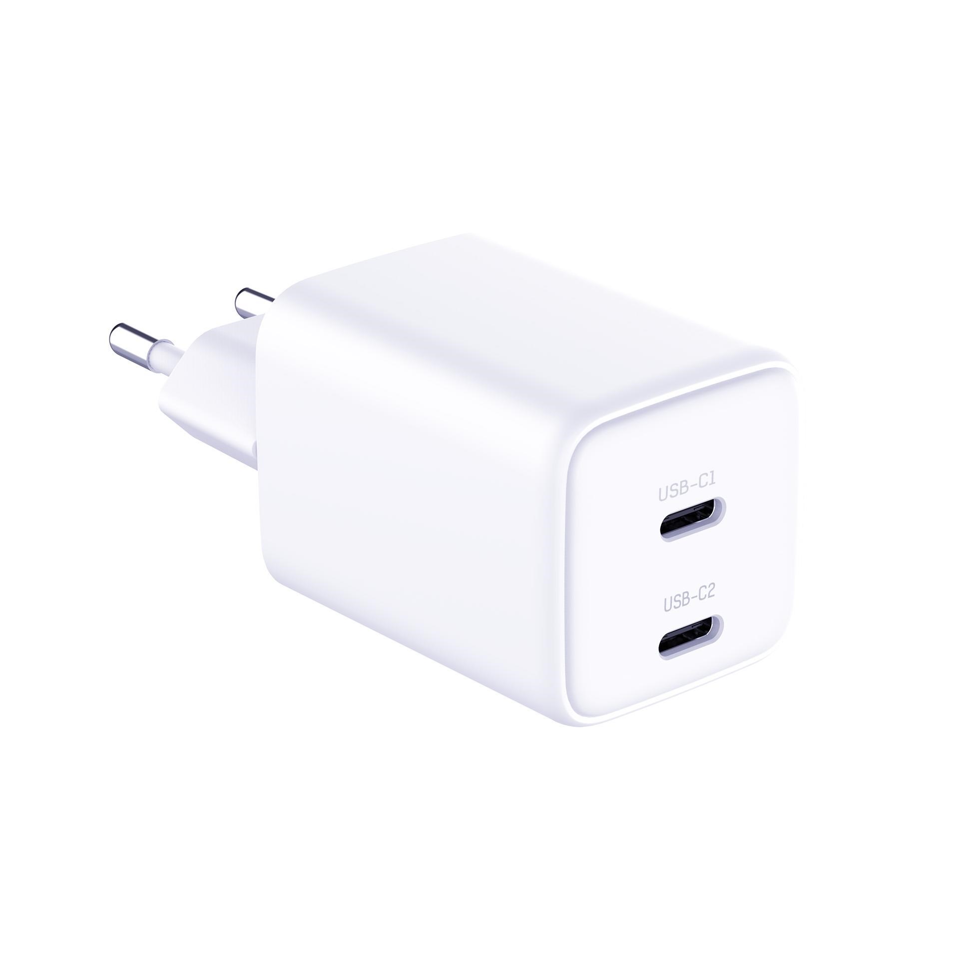 3mk Hyper Charger PD 45W+USB Cable C to C White1 