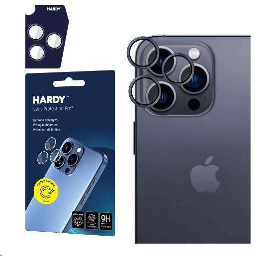 3mk ochrana kamery HARDY Lens Protection Pro pro iPhone 15 Pro Max Black0 