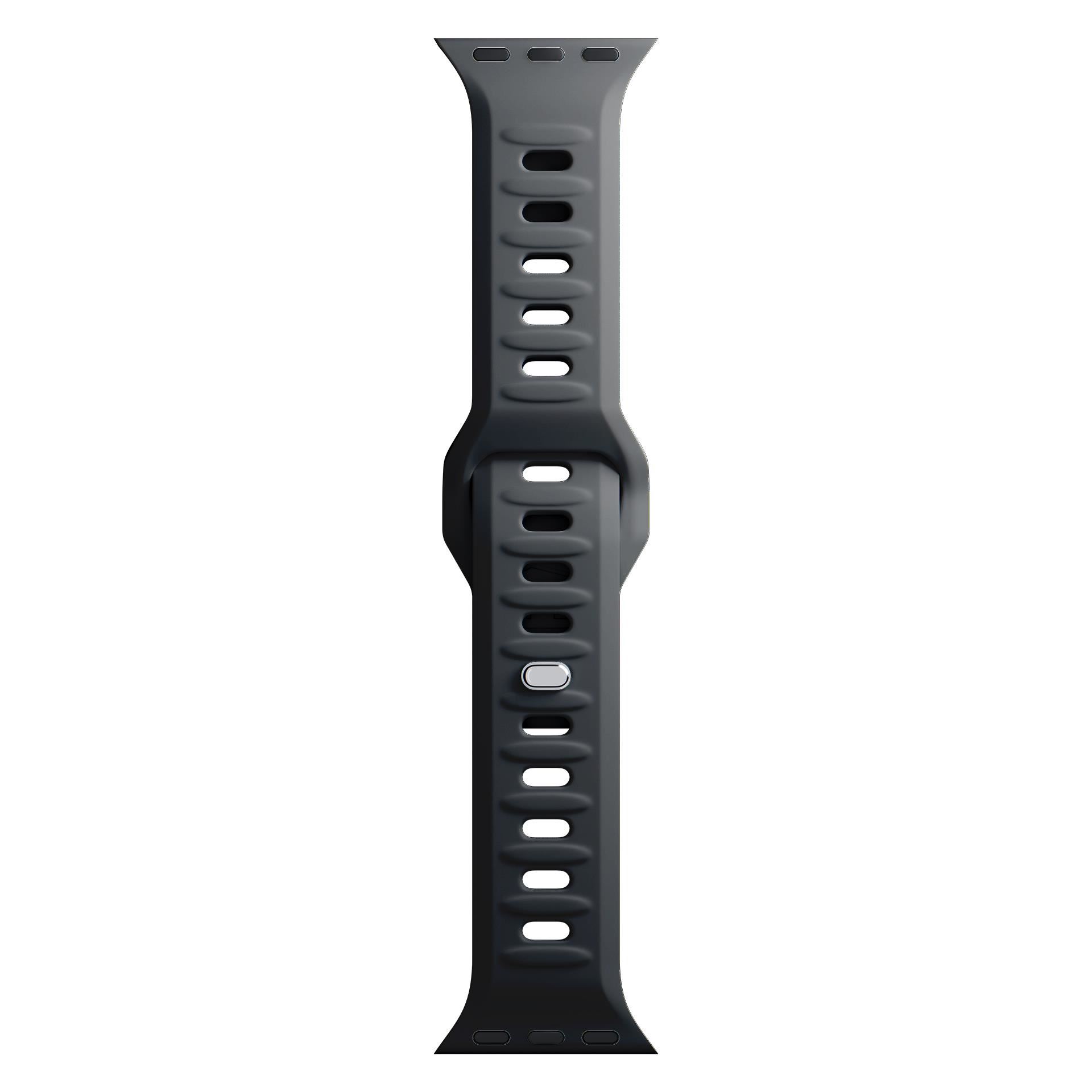 3mk Silicone Watch Strap pro Apple 38 40 41 mm Black1 