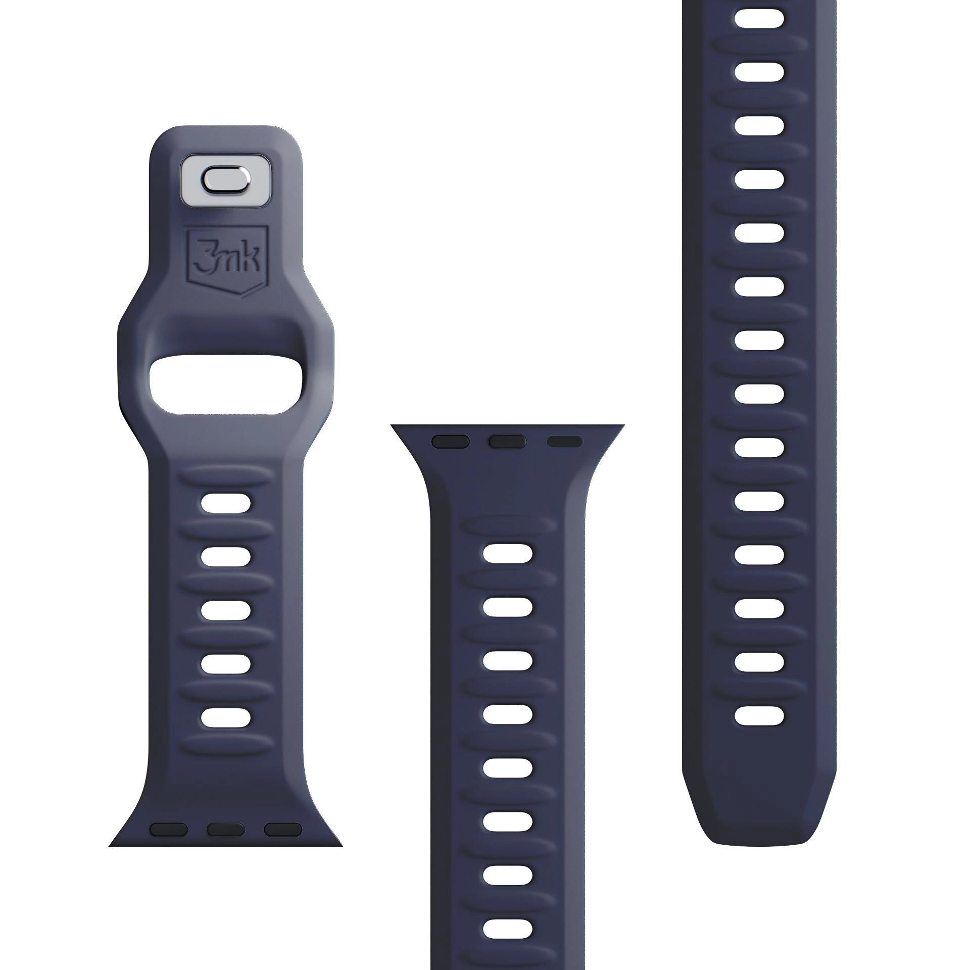 3mk Silicone Watch Strap pro Apple 38/40/41 mm Gray8 