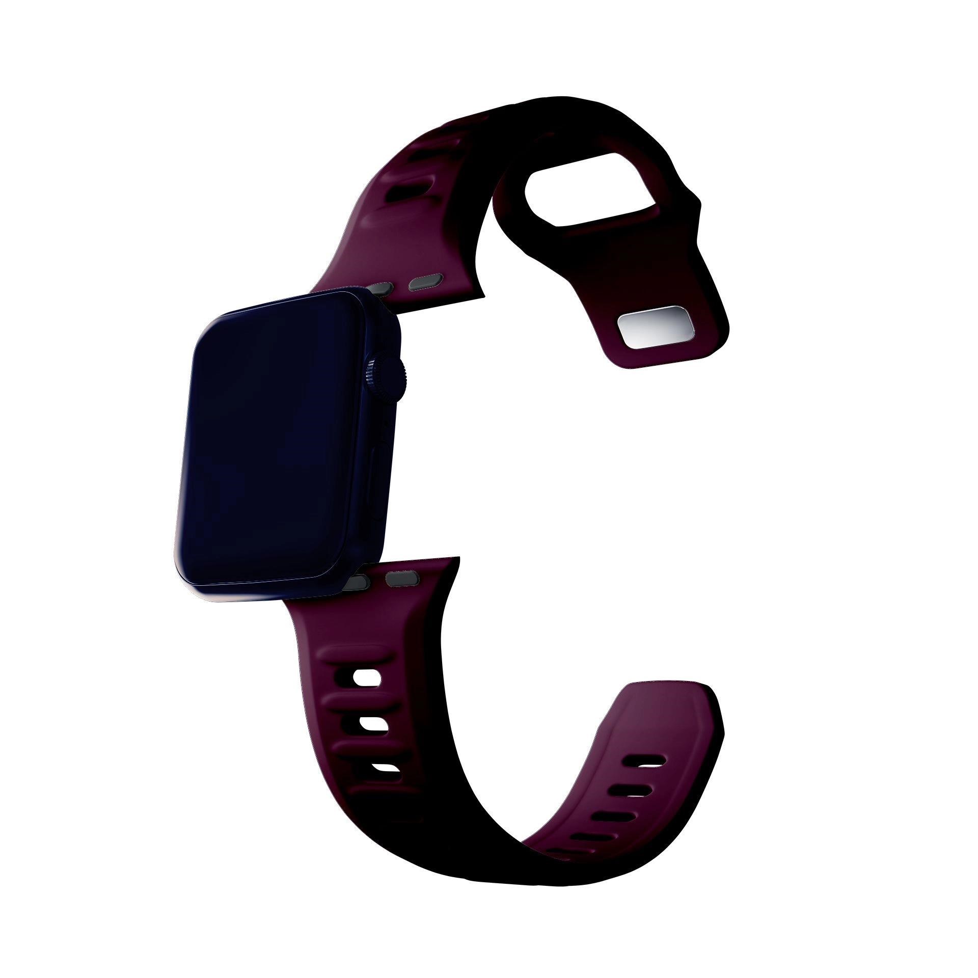 3mk Silicone Watch Strap pro Apple 38/ 40/ 41 mm Mulberry4 