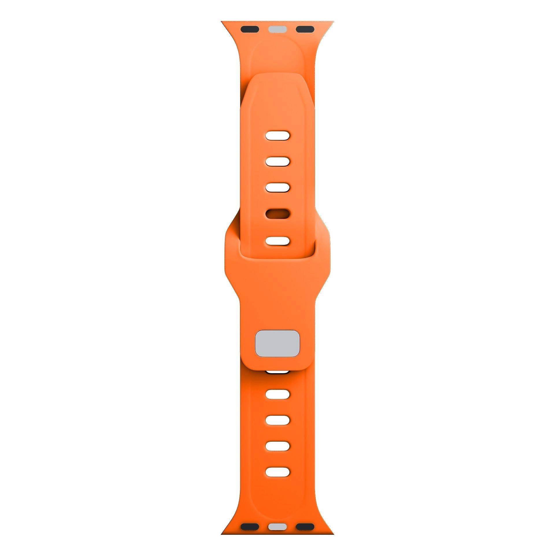 3mk Silicone Watch Strap pro Apple 38/40/41 mm Orange2 