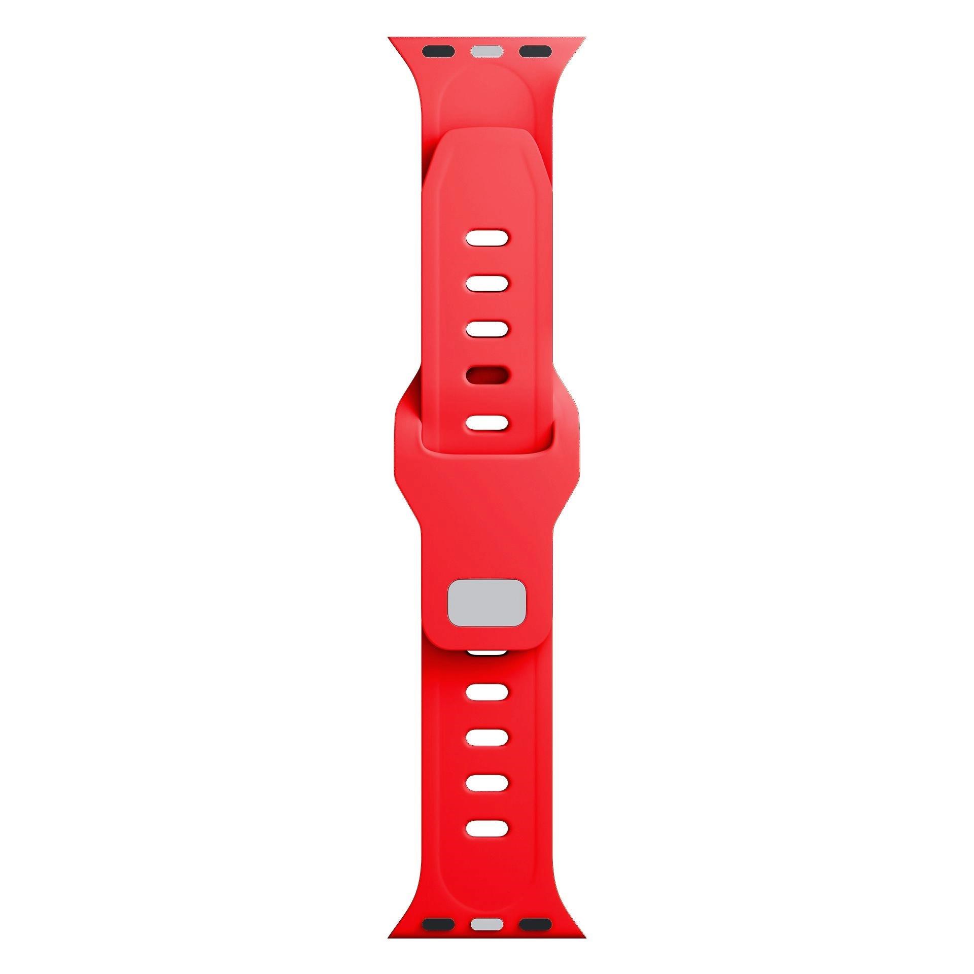 3mk Silicone Watch Strap pro Apple 38/ 40/ 41 mm Red7 