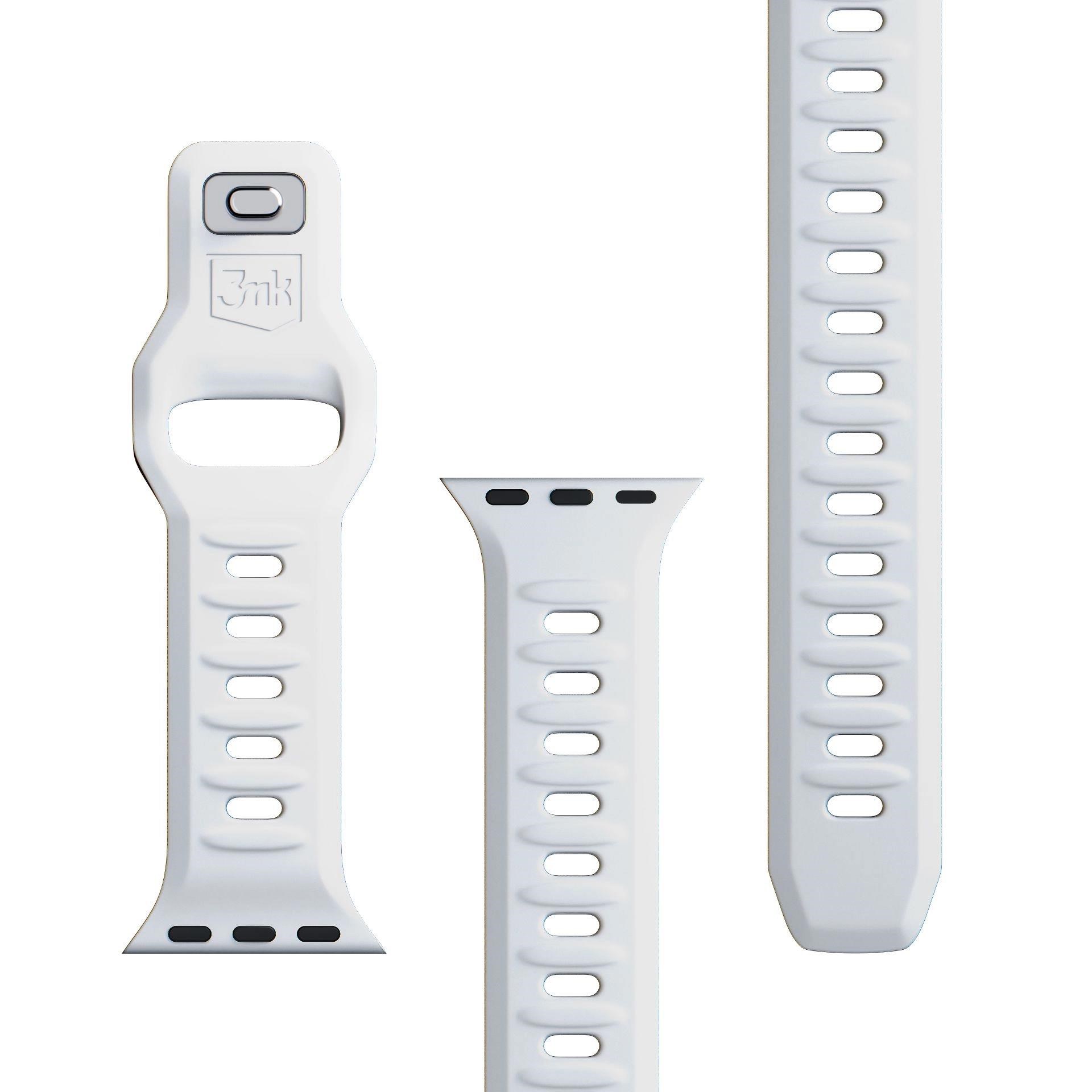 3mk Silicone Watch Strap pro Apple 38/ 40/ 41 mm White7 