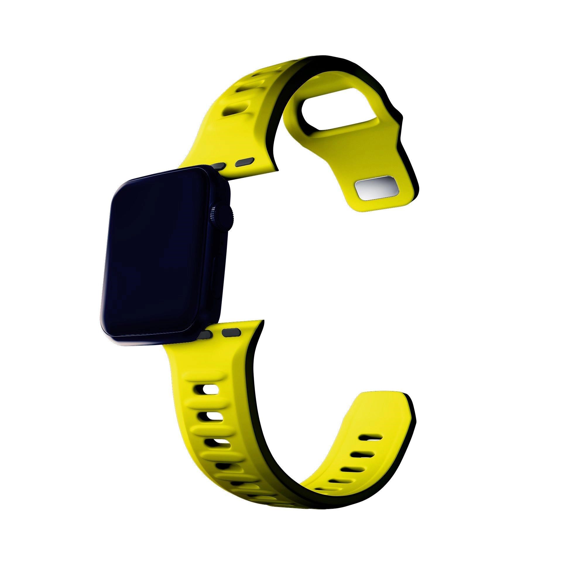 3mk Silicone Watch Strap pro Apple 38/ 40/ 41 mm Yellow4 