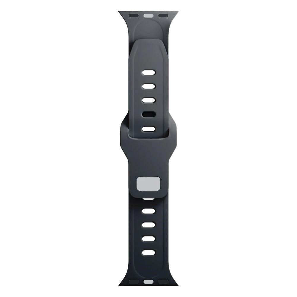 3mk Silicone Watch Strap pro Apple 42/ 44/ 45/ 49 mm Black5 