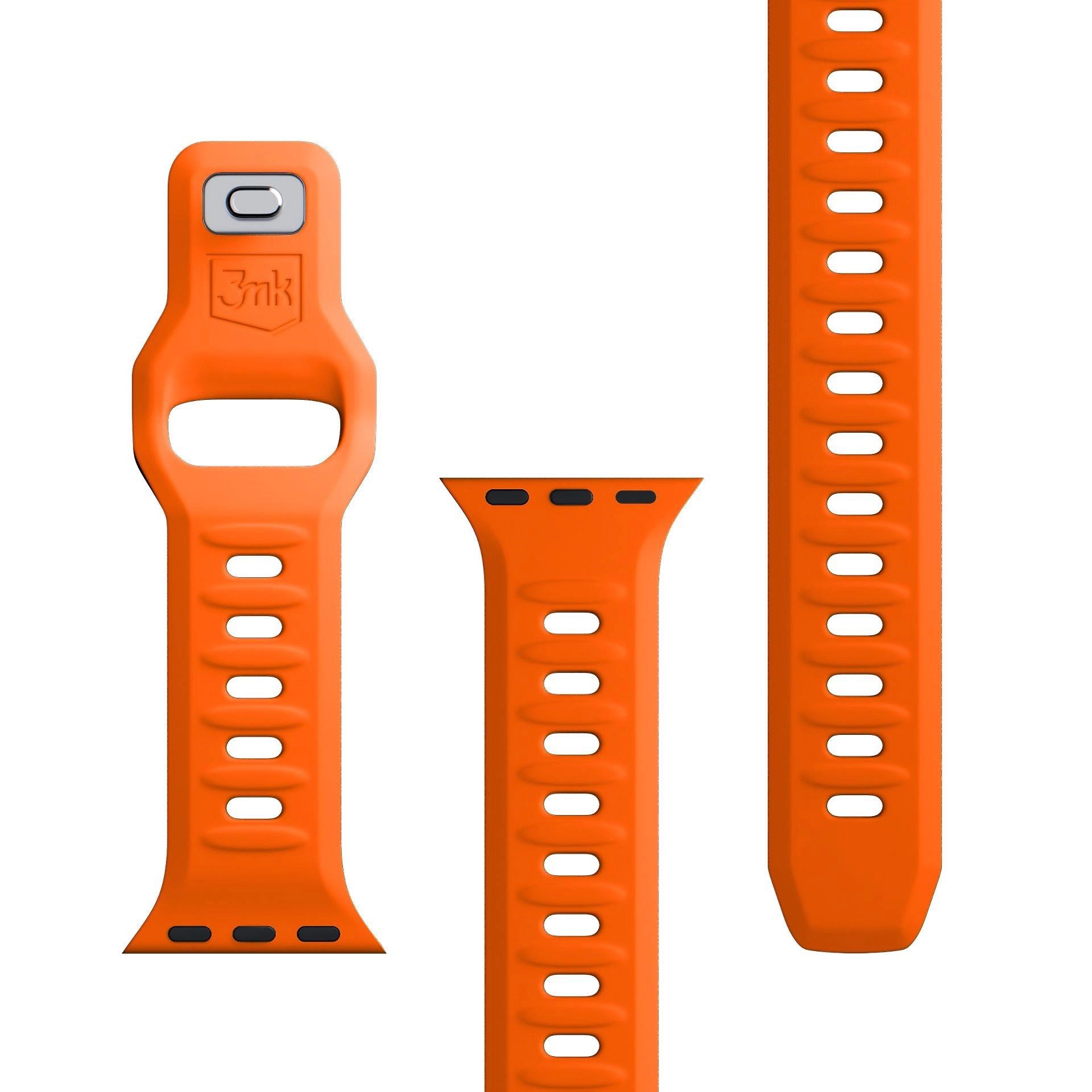 3mk řemínek Watch Strap pro Apple 42/ 44/ 45/ 49 mm Orange8 