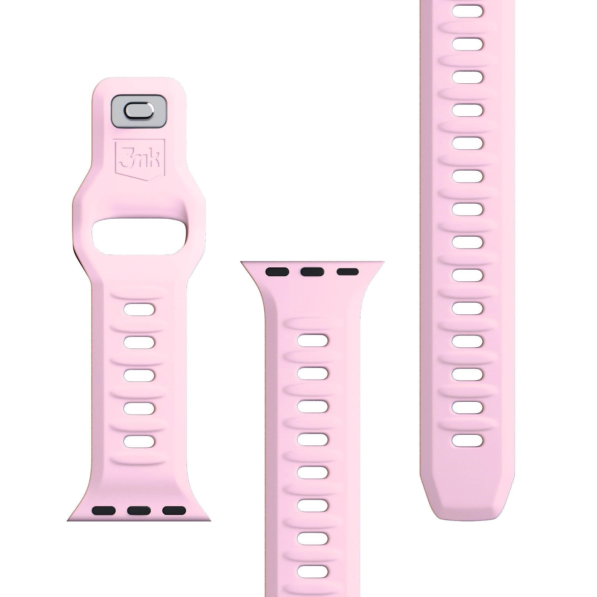3mk řemínek Watch Strap pro Apple 42/ 44/ 45/ 49 mm Powder Pink8 