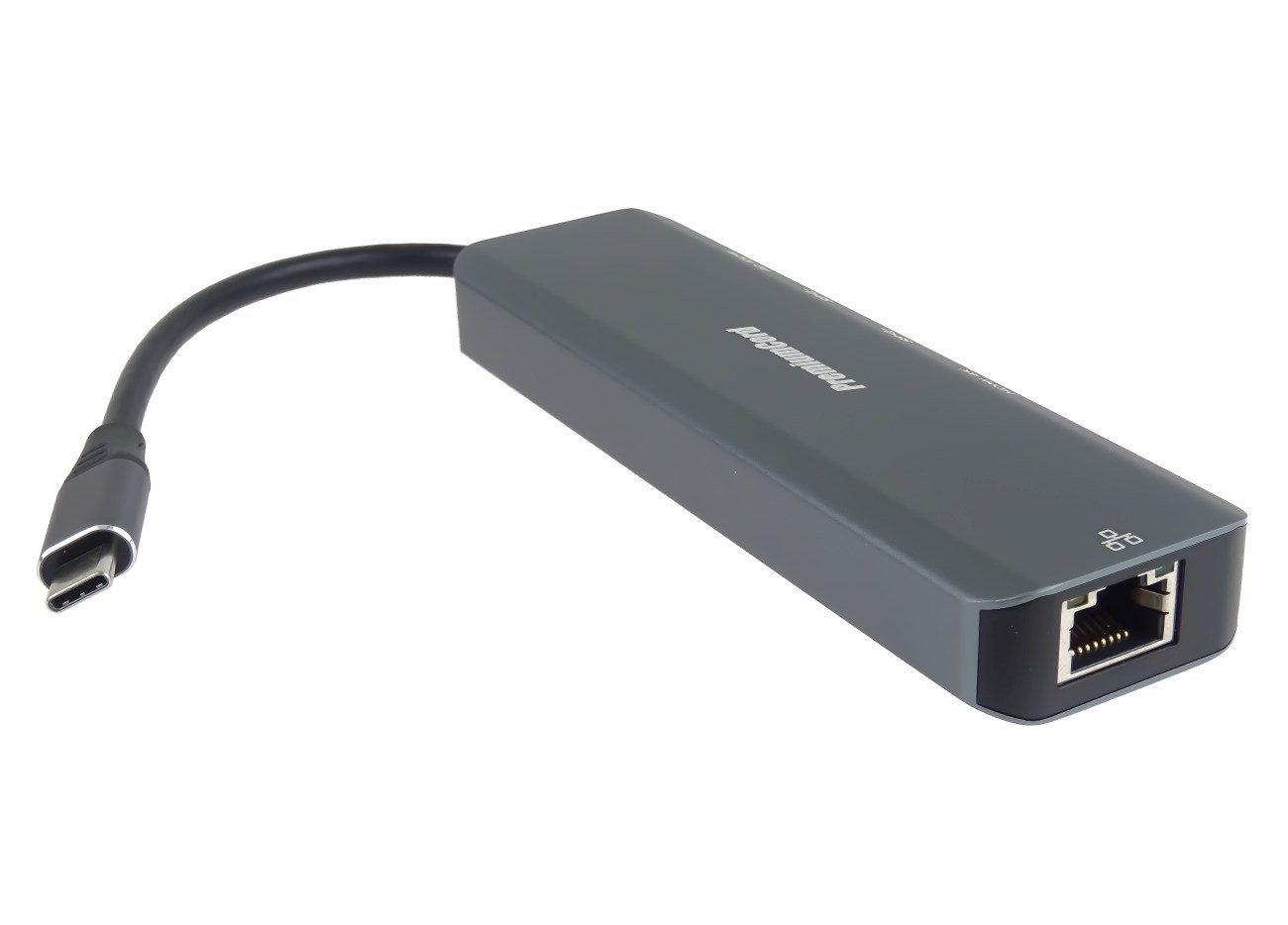 PREMIUMCORD Adaptér USB-C na Gigabit 10/ 100/ 1000Mbps + 1x HDMI,   2x USB3.2,  1x PD 100W konektor,  Šedá2 