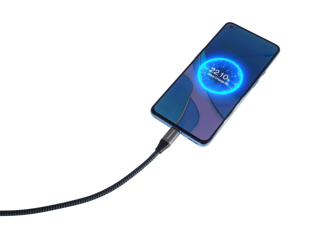 PREMIUMCORD USB-C zahnutý kabel (USB 3.2 Gen2x2, 5A, 100W, 20Gbit/s) 3m, Šedá0 