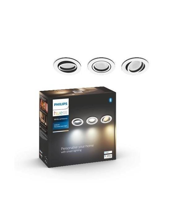 PHILIPS Hue Milliskin bílé,3x4,2W, 3x400lm, 2200-6500K, IP20,stmívatelné 3ks0 