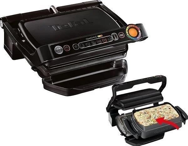 Tefal Optigrill+ Snacking&Baking GC714834 elektrický gril,  2000 W,  6 programů,  indikátor průběhu grilování,  černá2 