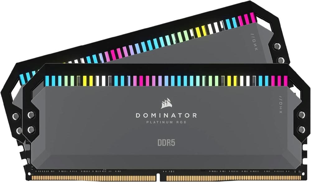CORSAIR DIMM DDR5 32GB (Kit of 2) 6000MT s CL36 Dominator Platinum RGB, Šedá1 