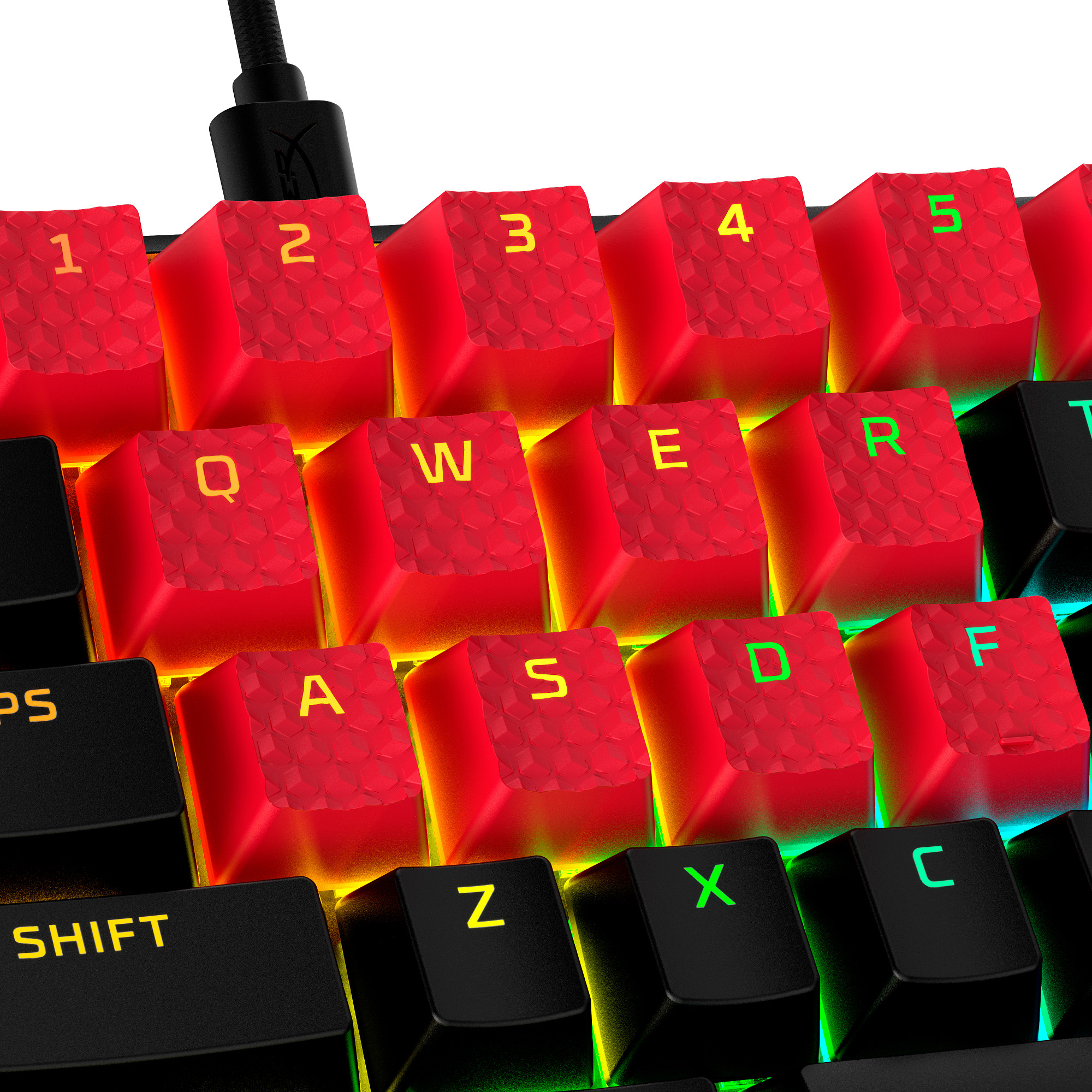 HP HyperX - Pogumované klávesy/ červená4 